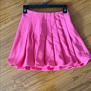 H&M Bright Pink Pleated Skater Skirt